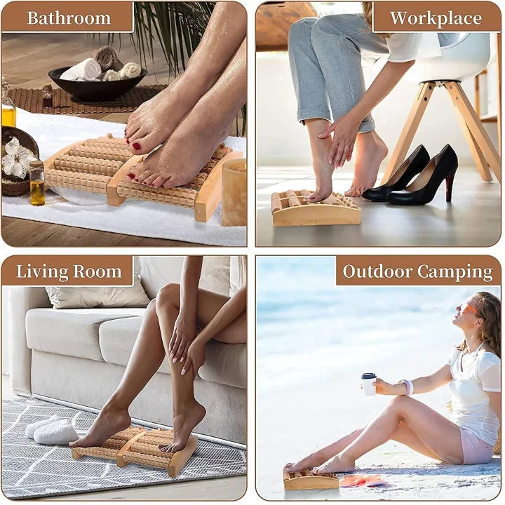 Wooden Foot Massager Roller